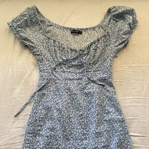 Sundae Muse Blue Floral Dress